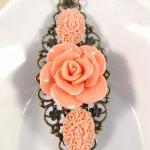 Vintage style peach flower ..