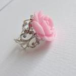Pink chunky flower bracelet..