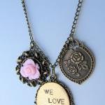 We Love Mama necklace, hand..