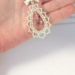 Romantic offwhite necklace,..